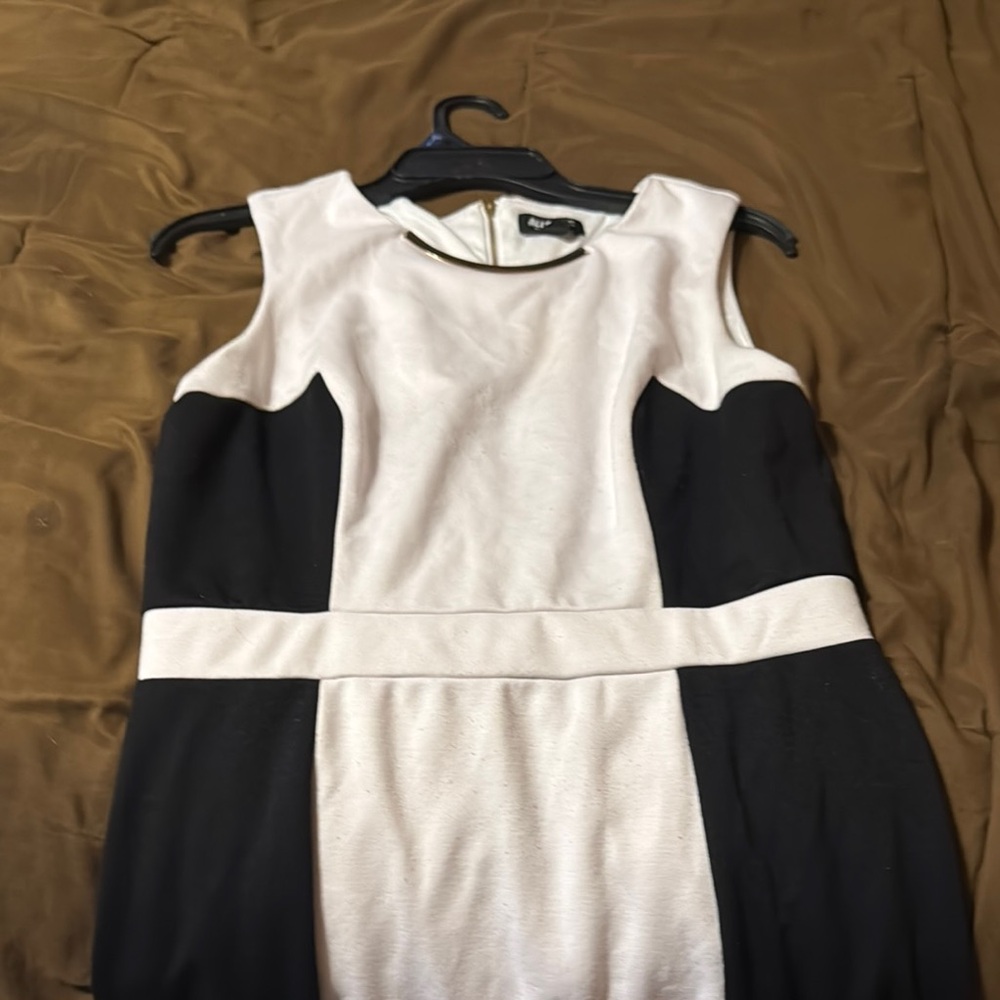 Elegant Black and White Dress